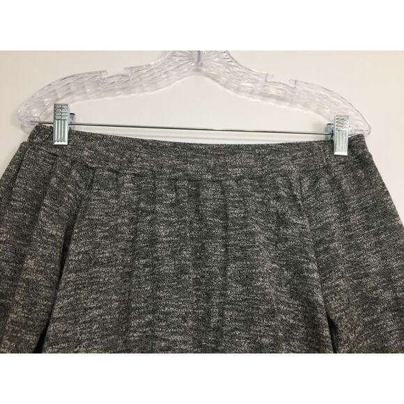 (M5) THML Womens Sweater Knit Top Size M Elastic Off Shoulder Frayed Bell Sleeve - Picture 2 of 6